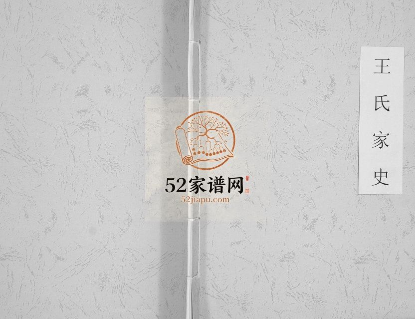 1989年修王氏家史[不分卷] 贵州安龙禹歇堂王氏完整电子版家谱下载