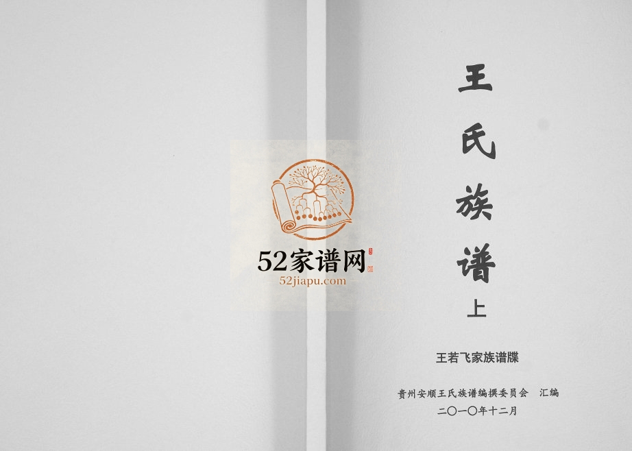 2010年修王氏族谱王若飞家族谱牒[不分卷]贵州安顺三槐堂王氏完整电子版家谱下载