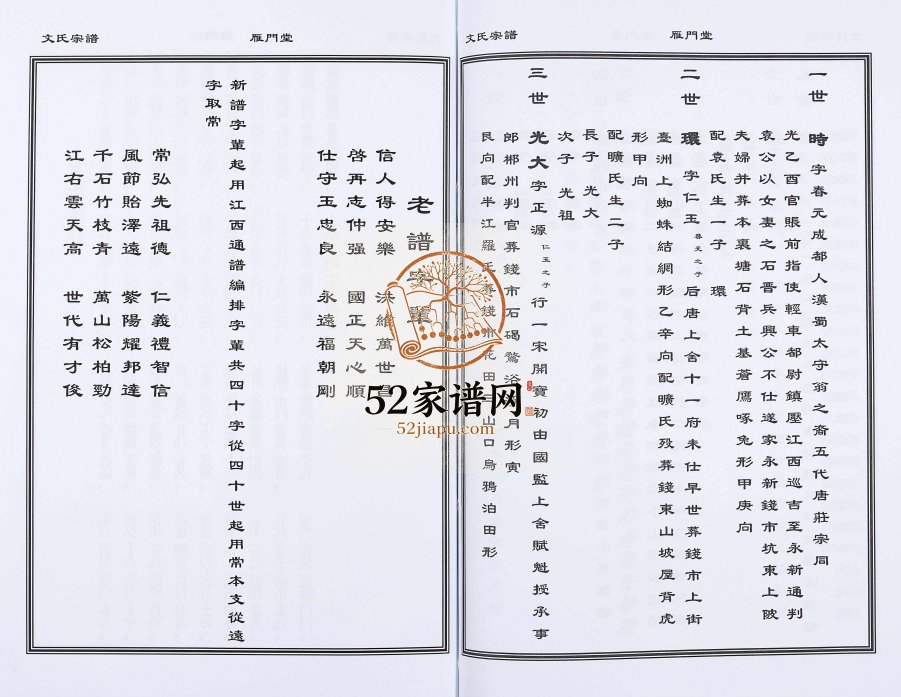 2015年修文氏宗谱 贵州兴义雁门堂文氏完整电子版家谱下载