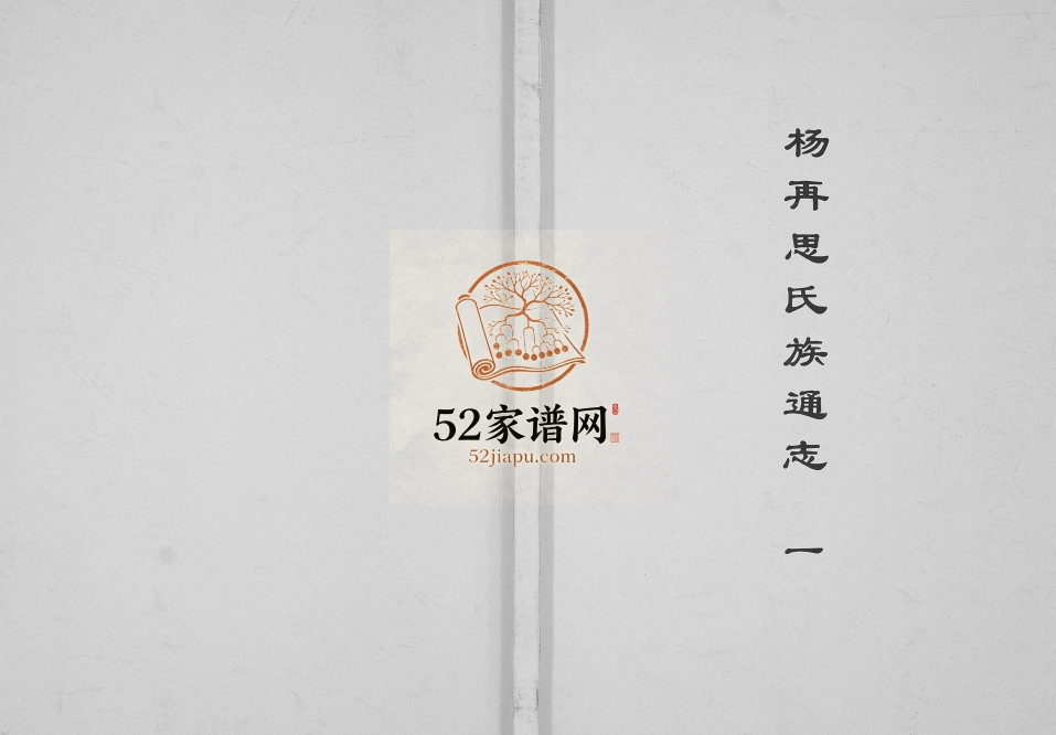 2002年修杨再思氏族通志 贵州 江西 湖南 重庆思氏完整电子版家谱下载