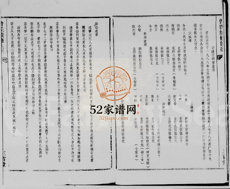 1989年修武城曾氏族谱 海南临高三省堂曾氏电子版家谱下载