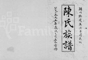 1995年续修陈氏族谱 海南文昌-万宁德星堂陈氏电子版家谱下载