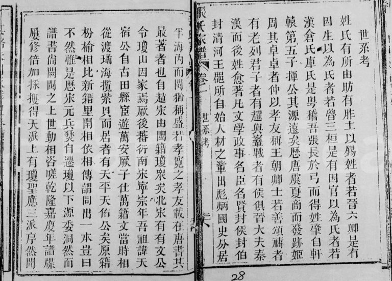 1904年修张氏家谱[存卷]海南文昌张氏电子版家谱下载