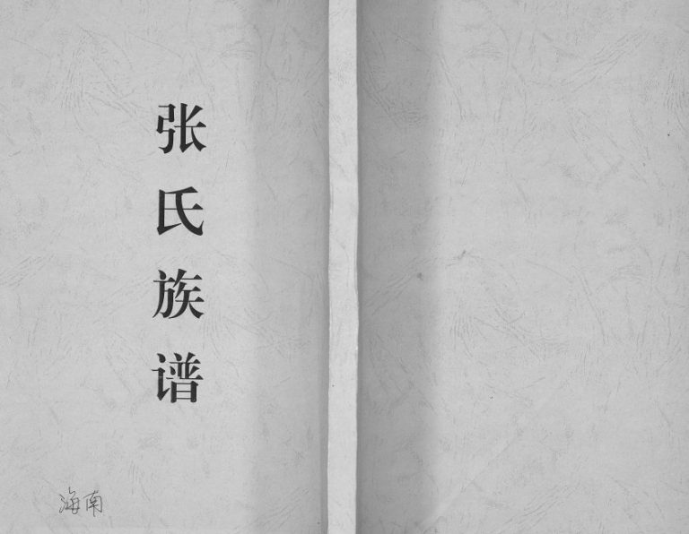 1936年修张氏族谱[25卷]海南琼山区莲塘村孝友堂电子版家谱下载