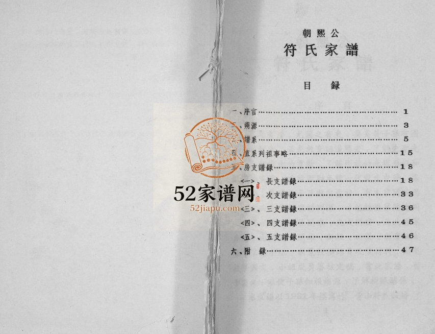 1995年修朝熙公符氏家谱[不分卷]海南万宁符氏电子版家谱下载