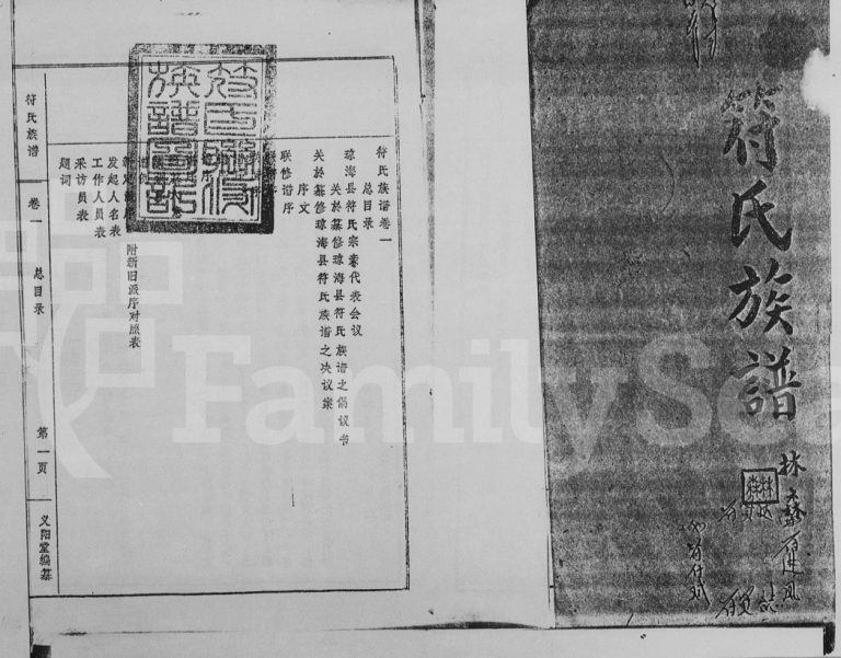 1984年修符氏族谱[6卷]海南琼海义阳堂符氏电子版家谱下载