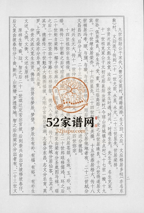 2002年修海南梁氏谱 (二十卷)琼山安定堂梁氏电子版家谱下载