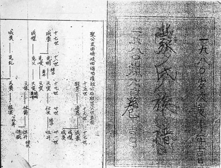1980年续修蒙氏族谱[总卷数不详]海南海口育德堂蒙氏电子版家谱下载