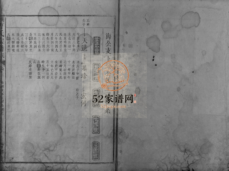 1860年修庚申曹氏宗谱民籍 江西都昌曹氏电子版家谱下载