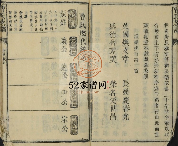 1880年修曹氏族谱[不分卷]江西吉安 遂川曹氏电子版家谱下载