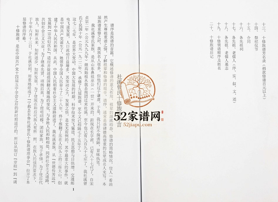 2012年武城曾氏重修族谱 江西宁都社溪曾氏十修族谱完整电子版下载