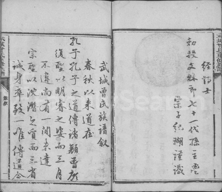 1869年武城曾氏重修族谱[不分卷]江西吉水 永丰 广信 南丰曾氏电子版家谱下载