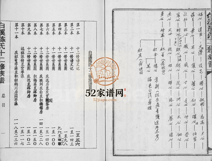1995年白溪陈氏十二修族谱 江西瑞金陈氏电子版家谱下载