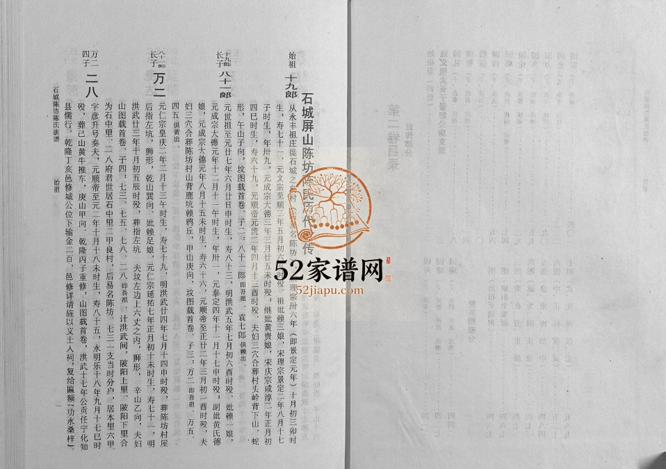 1995年石城屏山陈坊陈氏八修族谱 江西颍川堂陈氏电子版家谱下载
