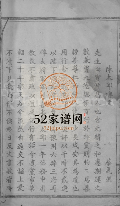 1937年修义门陈氏宗谱[19卷首2卷]江西兴国 德安德星堂陈氏电子版族谱下载