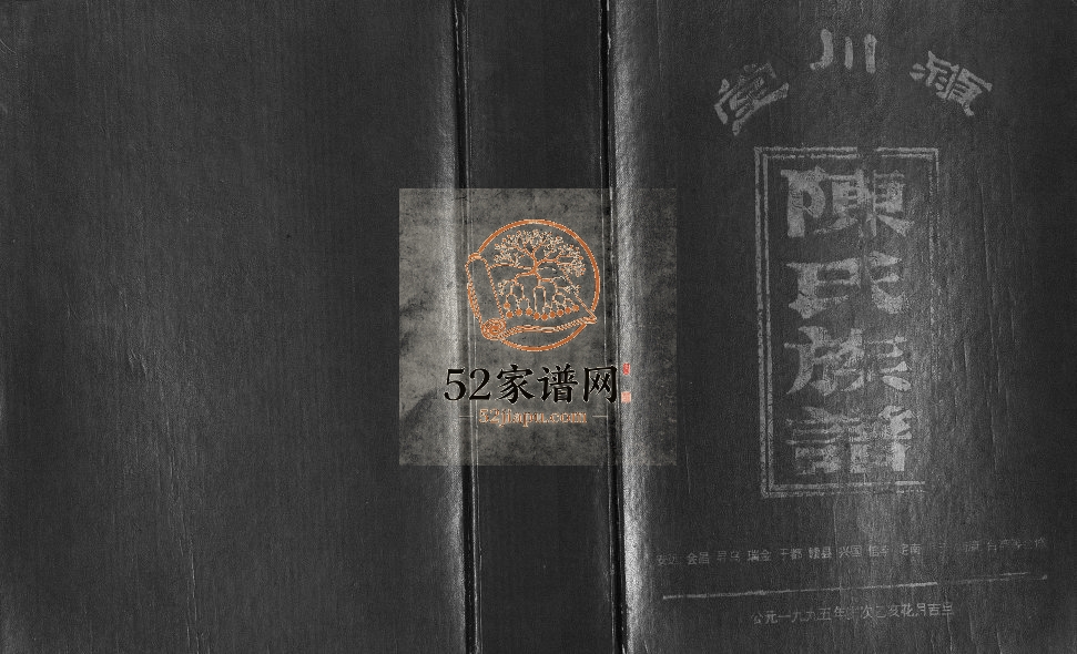 1995年颖川堂陈氏合修族谱[全3册]江西赣州 瑞金 于都 兴国 信丰 台湾陈氏完整电子版家谱下载