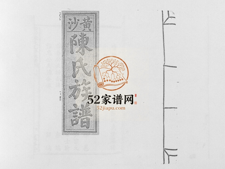 1939年黄沙陈氏九修族谱 江西赣州 赣县区阳埠乡益恭堂陈氏完整电子版家谱下载