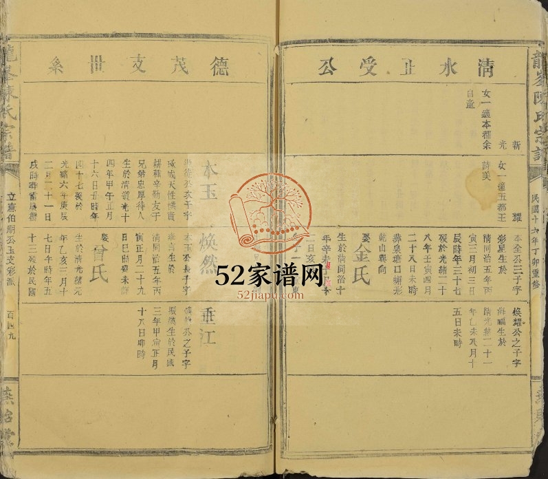 1927年修龙峯陈氏宗谱[残卷]江西燕贻堂陈氏电子版族谱下载