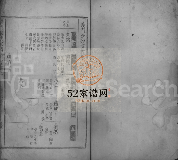 1757年修义门陈氏宗谱[残卷]江西彭泽陈氏电子版族谱下载