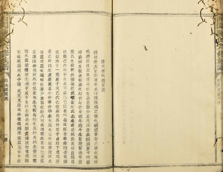 1938年西关陈氏六修族谱 江西宁都陈氏电子版家谱下载