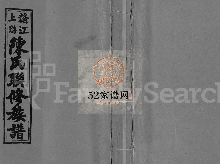 1994年赣江上游陈氏联修族谱[11卷首2卷]江西赣县 于都 兴国陈氏完整电子版家谱下载
