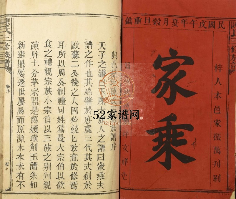 1918年兴邑庙坪陈氏三修族谱 江西兴国陈氏完整电子版家谱下载