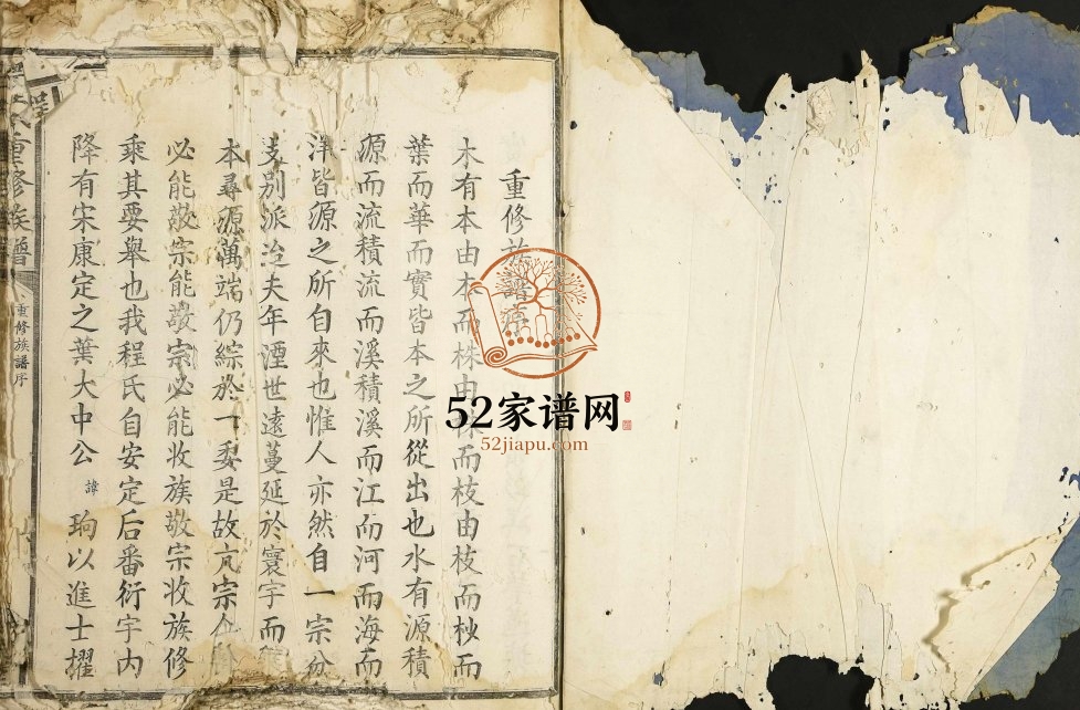 1910年程氏重修族谱 江西赣州程氏电子版家谱下载