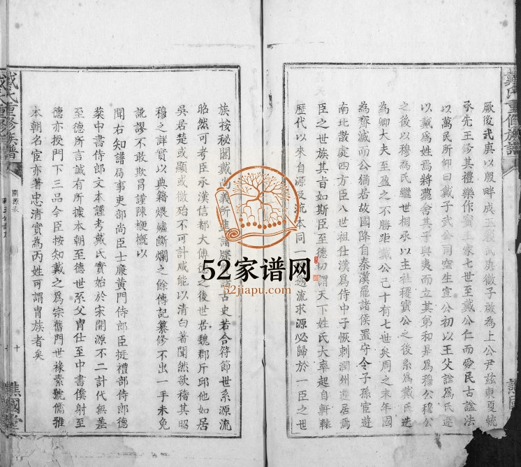 1823年桂岩戴氏重修族谱[不分卷]江西婺源谯国堂戴氏电子版家谱下载