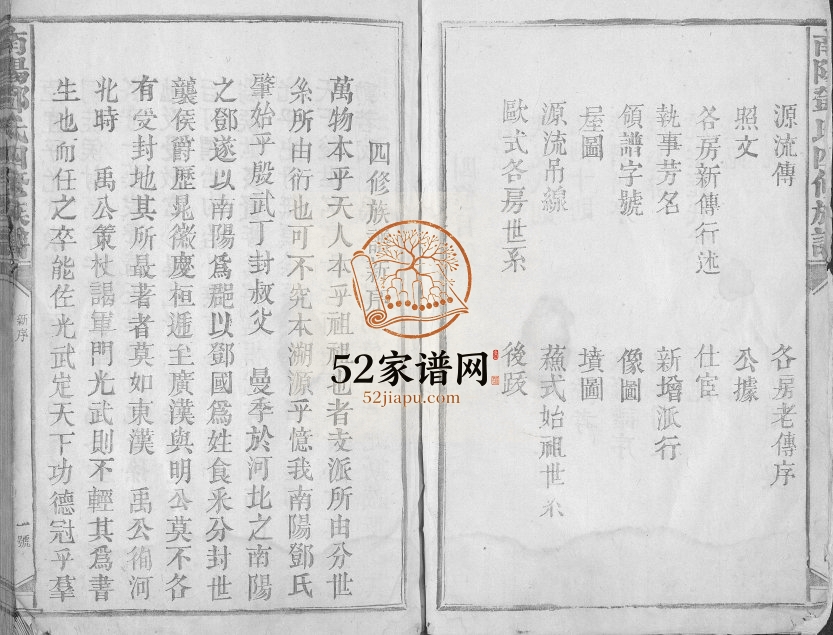 1909年南阳邓氏四修族谱[总卷数不详]福建上杭 广东梅县 江西于都邓氏完整电子版家谱下载