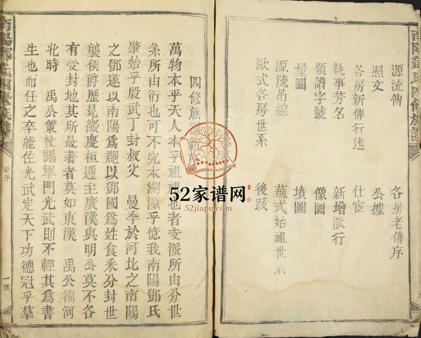 1909年南阳郡邓氏四修族谱 江西赣州邓氏完整电子版家谱下载