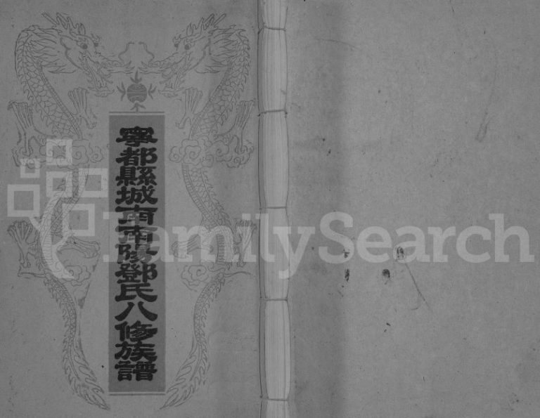 1995年宁都县城南南阳邓氏八修族谱[不分卷]江西邓氏完整电子版家谱下载
