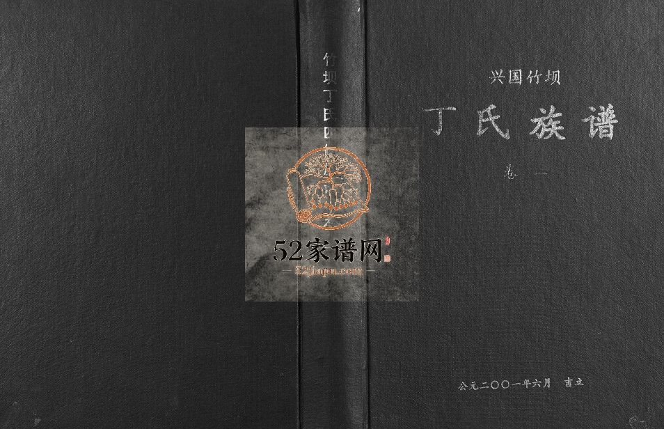 2001年兴国竹坝丁氏四修族谱 江西丁氏全套完整电子版家谱下载