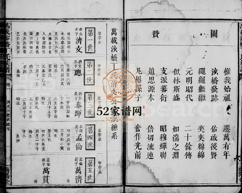 1890年修万载沙桥丁氏族谱[12卷]江西济阳堂丁氏电子版家谱下载