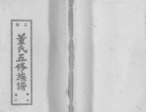 1992年陇西广川郡石邑董氏五修族谱 江西石城 福建宁化敦睦堂董氏电子版家谱下载