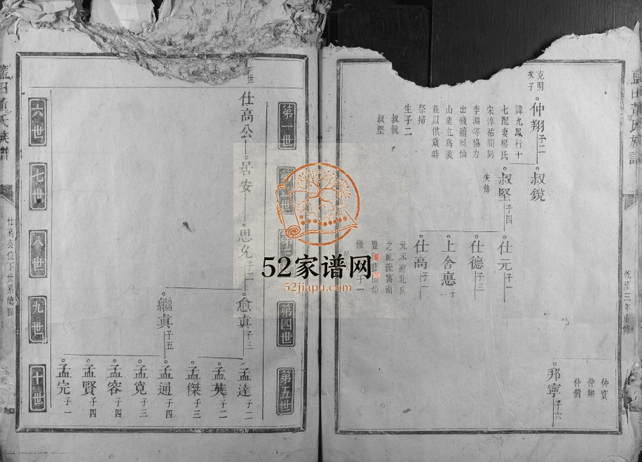 1739年修蓝田董氏族谱[1卷]江西南丰 福建建宁董氏完整电子版家谱下载
