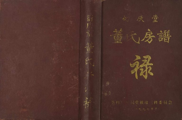 1997年五修衍庆堂董氏房谱禄[全1册]江西南康董氏完整电子版族谱下载