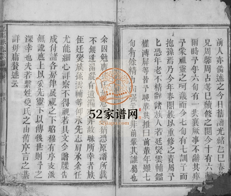 1920年修京兆扶氏宗谱[3卷首1卷]江西彭泽扶氏完整电子版族谱下载