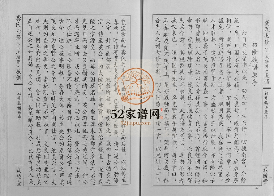 1999年武陵堂龚氏七修族谱[8卷]江西安远 南康 信丰 广东兴宁 梅县 河源 韶关 南雄 清远电子版家谱下载