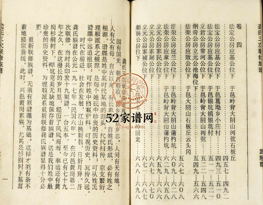1995年武陵郡龚氏三次联修族谱[4卷]江西兴国 于都 泰和龚氏完整电子版家谱下载