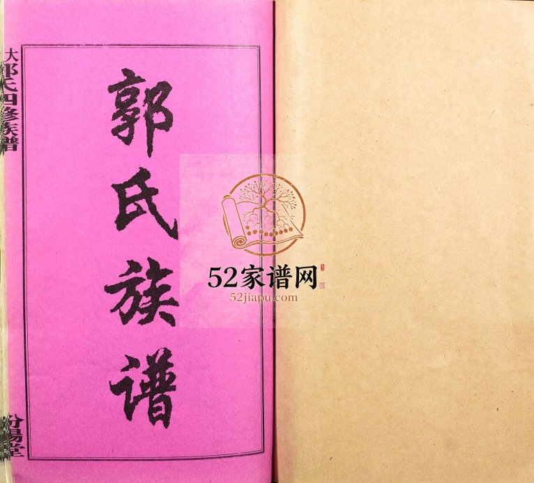 2001年大湄郭氏四修族谱 江西乐安 湖南双峰汾阳堂郭氏电子版家谱下载
