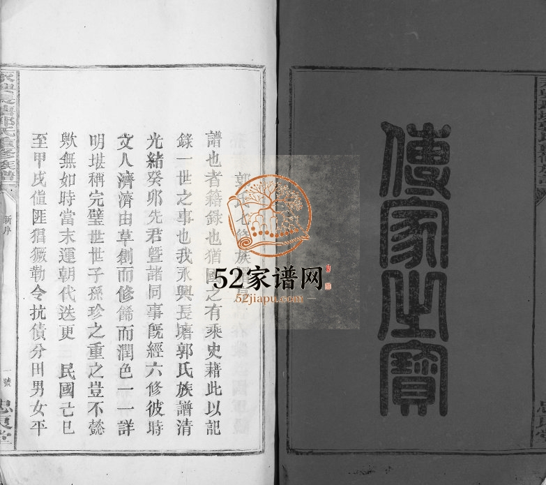 1938年永兴长塘郭氏重修族谱[不分卷]江西兴国 永丰忠良堂郭氏完整电子版家谱下载