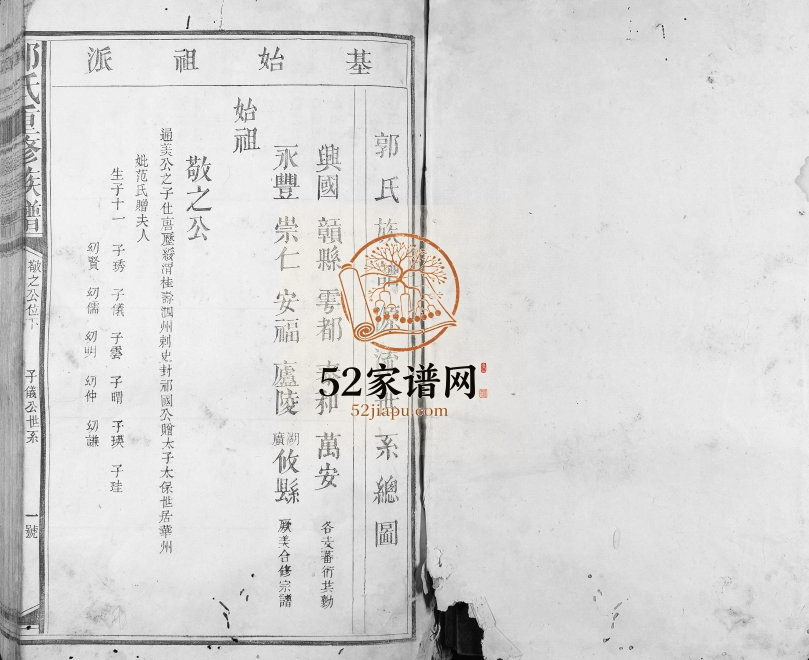 1869年郭氏重修族谱[不分卷]江西兴国 赣县 于都 泰和 湖南攸县郭氏合修完整电子版家谱下载