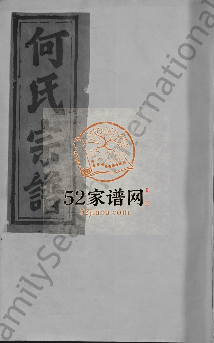1989年八修何氏宗谱[13卷]江西广信 福建建宁何氏完整电子版族谱下载