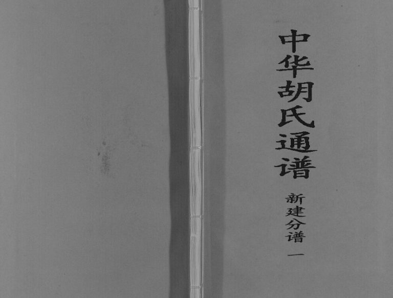 2014年修中华胡氏通谱新建分谱[3卷]江西联谊堂胡氏完整电子版族谱下载