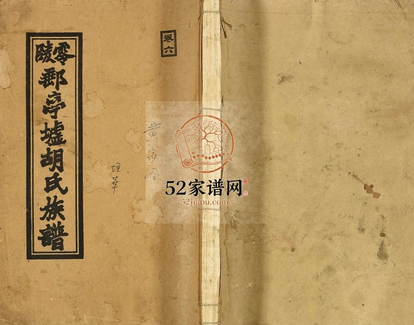 2006年修零陵邮亭墟胡氏族谱 江西瑞金 湖南安定堂胡氏电子版家谱下载