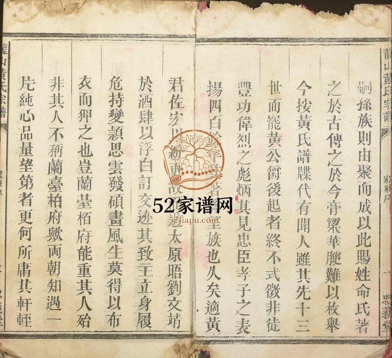 1913年修龙山黄氏宗谱 江西永丰 广丰忠义堂黄氏完整电子版族谱下载