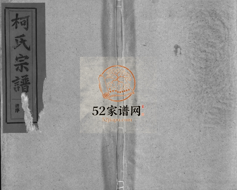1994年重修柯氏宗谱[不分卷]福建永春 江西广信瑞鹊堂柯氏完整电子版族谱下载