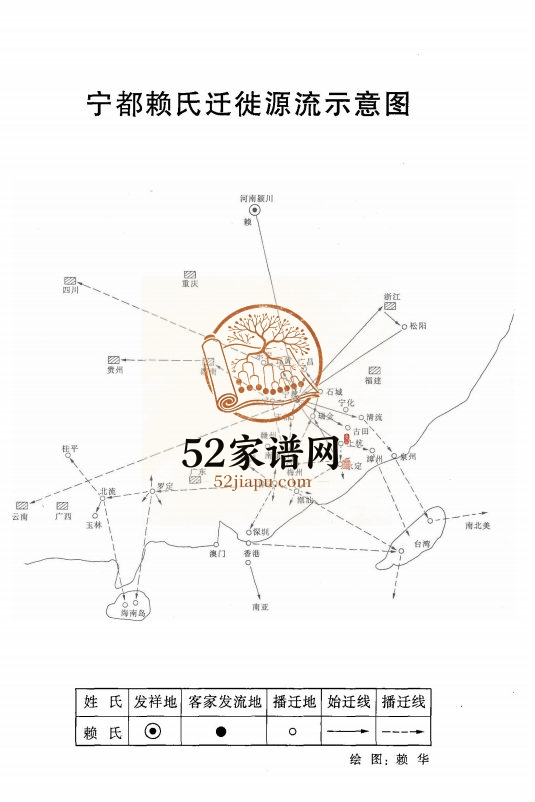 2002年修客家第一姓.宁都赖氏 江西赖氏PDF电子版族谱下载