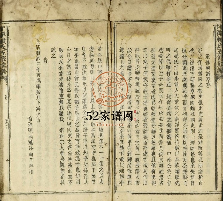 1873年洋潭赖氏五修族谱[残卷]江西赖氏电子版家谱下载