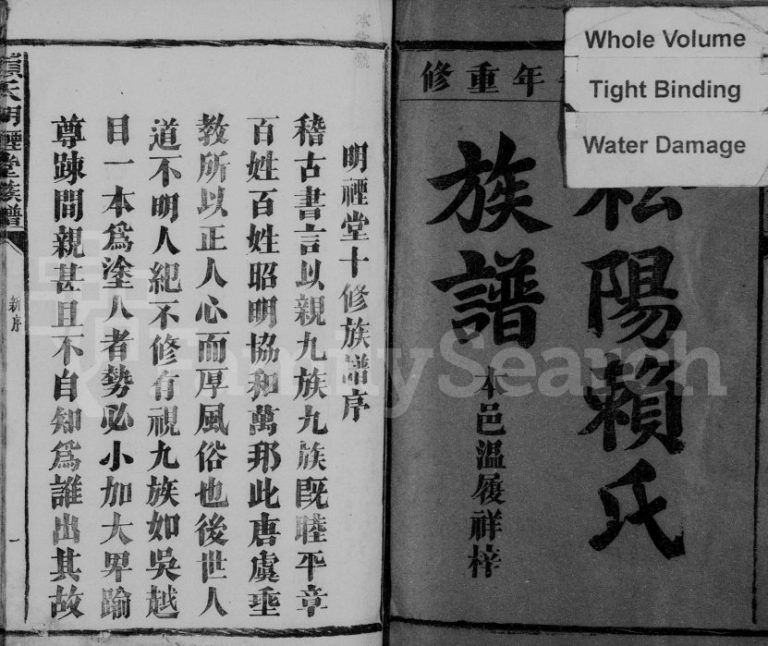 1918年秋溪赖氏明禋堂十修族谱[不分卷]江西石城赖氏完整电子版家谱下载